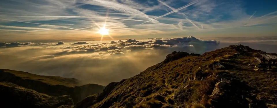 Lernen über die Wolken zu fliegen.